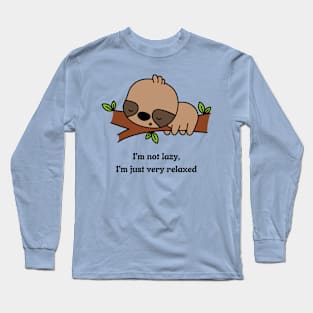 Lazy Sloth Long Sleeve T-Shirt